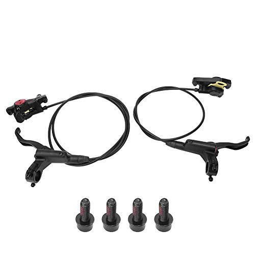 Dilwe HB-875 Kit de Freno de Bicicleta, Freno de Disco hidráulico de dirección hacia adelante para Bicicleta de montaña Freno Trasero Izquierdo/Derecho/Delantero Derecho(Negro)