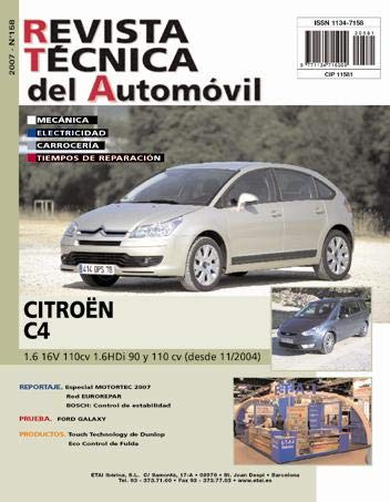 Documentación técnica RTA 158 CITROEN C4 I FASE 1 (2004 -2008)