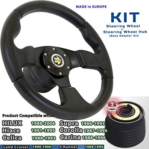 [DTi M10+80] DoradoTuning Volante Deportivo MÁS Piña de Volante/Volante Deportivo diámetro 320 mm / ◆ Supra ◆ Celica ◆ Corolla ◆ Land Cruiser ◆ Hilux