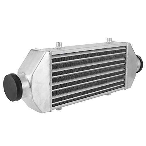 EBTOOLS Intercooler de turbocompresor de rendimiento, intercooler de turbo universal, montaje frontal, diámetro de entrada de 63 mm, 300x160x65 mm, accesorio modificado para automóvil