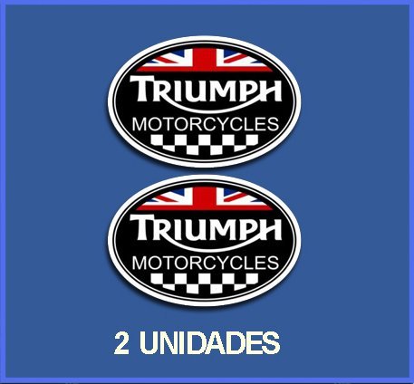 Ecoshirt G5-QLWA-UM6U Pegatinas Stickers Triumph Ref: DP245 Aufkleber Autocollants Adesivi Moto Decals, Negro, 5 cm