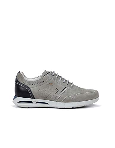 Fluchos | Deportivo de Hombre | Cypher F0554 Nobuck Gris | Deportivo de Piel | Cierre con Cordones | Piso TR