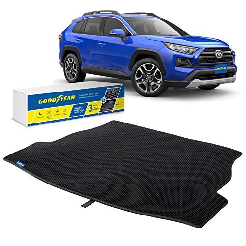 Goodyear Alfombrilla Coche, Protector Maletero Coche de Toyota Rav 4 19-21 (Tapa de Carga en la posición más Alta, no a Modelos híbridos) Alfombrillas Coche Negro