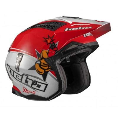 HC1027 - Casco Trial Zone 4 Toni BOU Replica Color Blanco Talla M