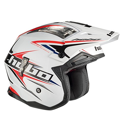 HEBO Trial Zone 4 Extreme II Casco, Blanco, Talla XS