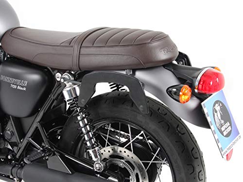 Hepco&Becker C-Bow - Soporte lateral para Triumph Bonneville T100, color negro