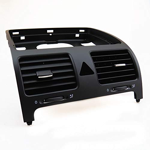 Hyzb Black Front Dashboards Central Air Outlet Vent for VW Golf Jetta Mk5 Conejo