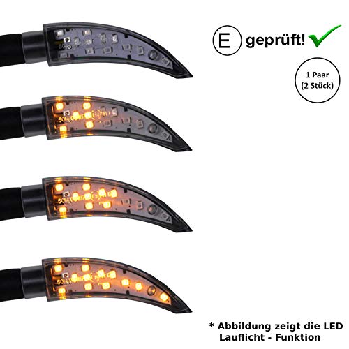 Intermitente LED compatible con Triumph Legend TT, Rocket III, Speed Four / T100 (certificado E / 2 unidades) (B18)