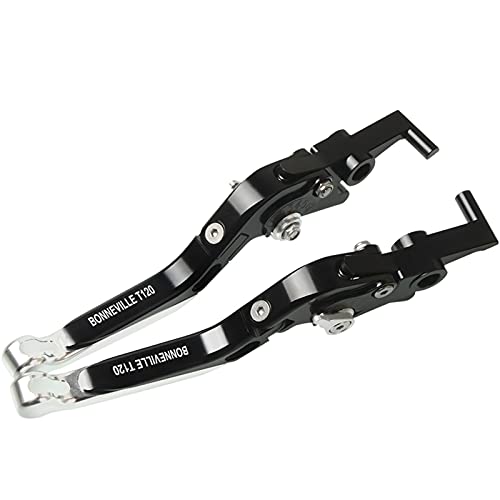 JBSM Palancas De Embrague De Freno Ajustables Extensibles Plegables Empuñaduras De Motocicleta De Aluminio CNC para T-riumph Bonneville T120 T 120 2016 2017 2018 Accesorios (Color : 1)