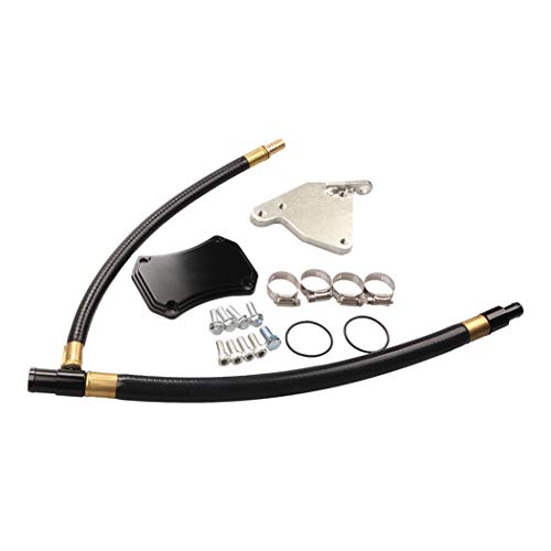 JGRH GMC Duramax 6.6L Diesel EGR Válvula Enfriador Kit de eliminación Compatible con Chevrolet 11-15