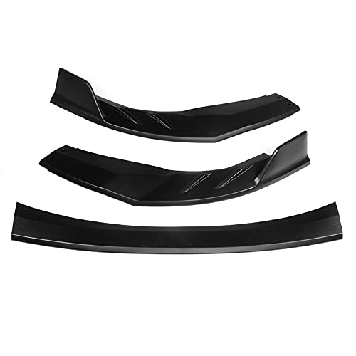 JZAMQ 3 Piezas De Fibra De Carbono con Apariencia/Brillo/Negro Mate, Parachoques Delantero De Coche, Divisor De Labios, Alerón, Ajuste para Toyota para Corolla 2019-2020 (Color: Negro Mate)