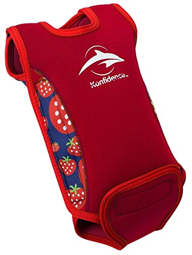 Konfidence Babywarma - Traje de neopreno infantil, Rojo, 6-12 meses