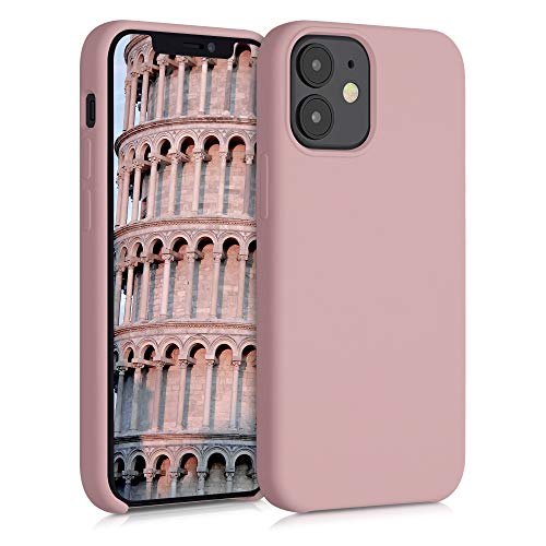 kwmobile Funda para Apple iPhone 12 Mini - Funda Carcasa de TPU para móvil - Cover Trasero en Rosa Viejo