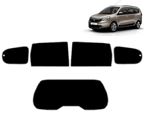 Láminas Solares para Tintar Las Lunas del Coche-Dacia Lodgy 5-Puertas 2012-. Ventanas Traseras & Luna Trasera (05% Super Negro)