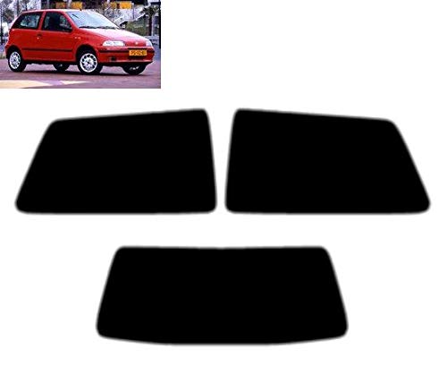 Láminas Solares para Tintar Las Lunas del Coche-Fiat Punto 3-Puertas Compacto 1993-1999 Ventanas Traseras & Luna Trasera (50% Ahumado Claro)