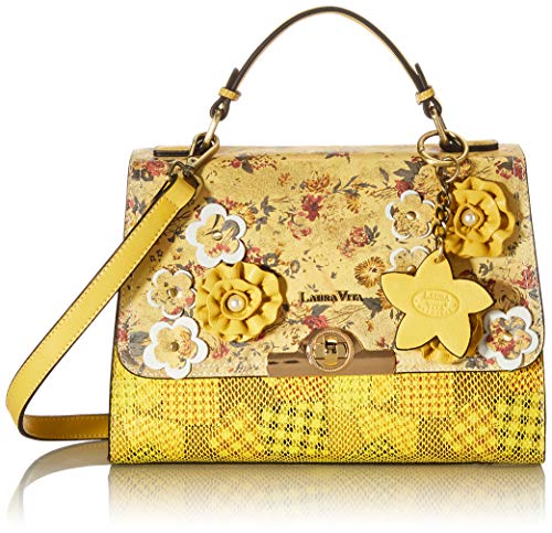 Laura Vita 4232, Bolsa de transporte para Mujer, amarillo, Medium