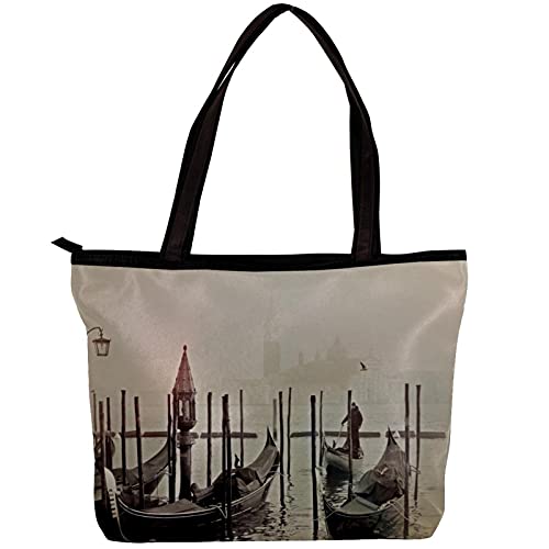 LORVIES - Bolso bandolera para mujer, diseño de barcos Venecia Italia Gondola Lagoon