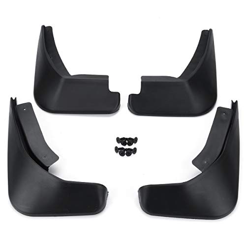 LUOERPI letas de Barro traseras Delanteras del Coche Salpicadura de Guardabarros Guardias Fender Aletas de Barro,para Ford Fiesta Mk7 Hatchback 2011-2016, no Apto para Modelos RS/ZETEC/ST