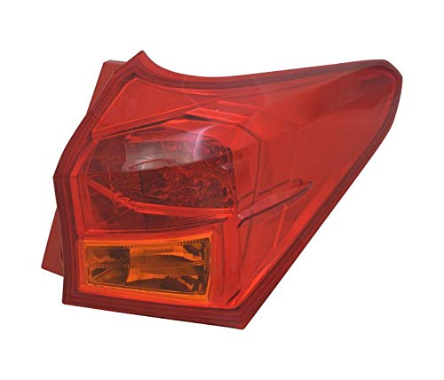 Luz trasera derecha compatible con Toyota Auris 2011 2012 2013 2014 2015 VT1124P lado derecho luz trasera montaje luz trasera lado pasajero rojo