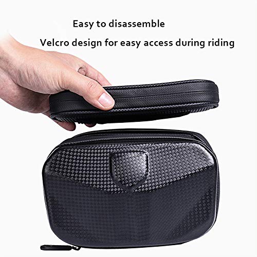 MeiDao Bolsa para bicicleta EVA impermeable Beam Charter bolsa delantera para tubo superior bolsa para bicicleta de montaña (negro)