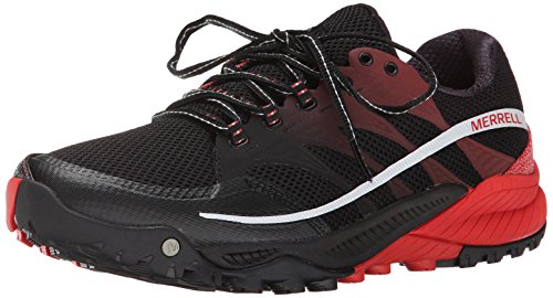 Merrell All Out Charge Zapatillas de Running para hombre, Negro (Black/Molten Lava), 44 EU