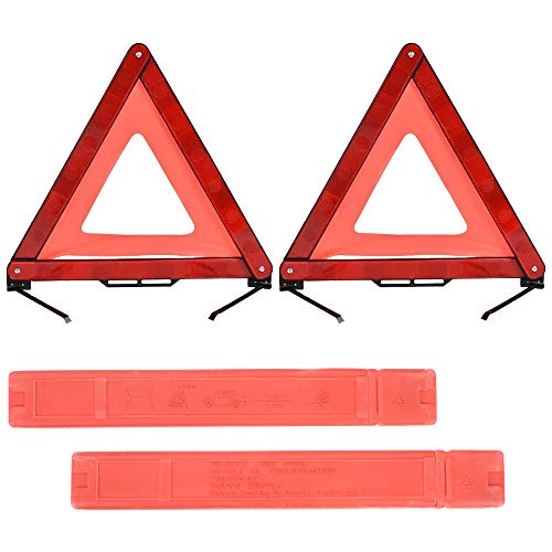 Señal de advertencia del coche Triángulo Reflector Plegable de advertencia  Triángulos de punto Homologados Triángulos Vehículo Triángulo de Emergencia