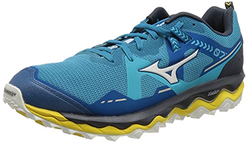 Mizuno Wave Mujin 7, Zapatillas para Carreras de montaa Hombre, Mykonosb Blancanieves Sblue, 43 EU