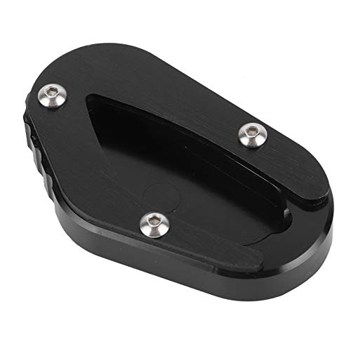 Mothinessto Extensión de Pata de Cabra, Almohadilla de Pata de Cabra para Motocicleta, ampliador de Soporte Lateral Duradero, para Triumph Bonneville T120 16-2020 para Triumph Bonneville(Black)