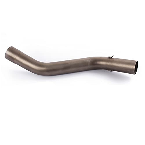 Moto-Motocicleta Escape Middle Pipe Muffler para ZX6R ZX-6R 2009-2018 Enlace Tubería Motocicleta Escape Middle Pipe Round Suffler (Color : A)