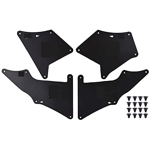 Mrfmh Guardabarros Splash Shield Splaps Barms Guards Fender Liners Accesorios para automóviles de Goma para Toyota Land Cruiser/Fit para Prado J120 J150 FJ (Color : Black)