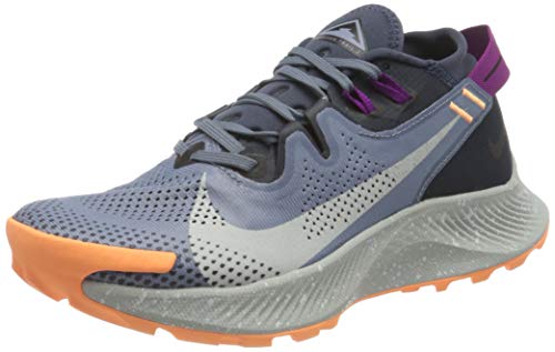 Nike W Pegasus Trail 2, Zapatillas para Correr Mujer, Thunder Blue Photon Dust Ashen Slate Dk Obsidian Peach Cream Red Plum, 38 EU