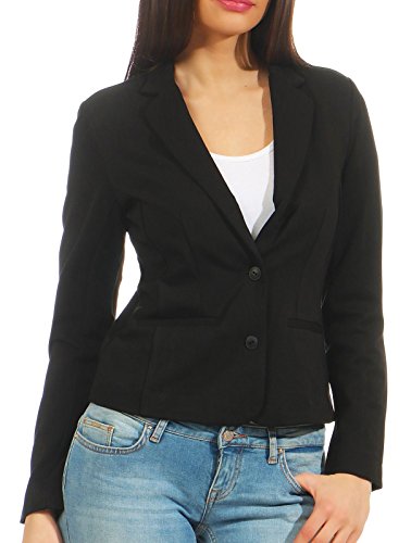 Only Onlpoptrash Blazer Noos Chaqueta de Traje, Gris (Black), 36 (Talla del Fabricante: X-Small) para Mujer