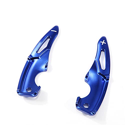 Paddle del volante del coche Extensión De Palanca De Cambios De Volante De Aleación De Aluminio Para Coche Para Toyo-ta GT86 (2017) Y Suba-ru BRZ (2017) Estilo De Coche Automático (Color : Azul)