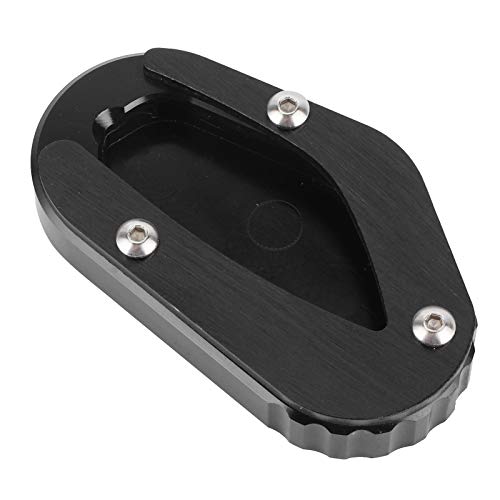 Pedal de motocicleta Almohadilla para soporte de motocicleta soporte lateral para motocicleta almohadilla de ampliación extensión de soporte para TRI-UMPH Bonneville T100 / T120(negro)