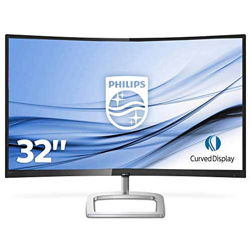 Philips 328E9FJAB/00 - Monitor 32" Ultra-Wide Curvo (QHD, 2560X1440 Pixels, Modo LowBlue, FreeSync, FlickerFree, 4ms, HDMI, Displayport)