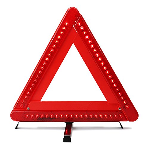 Plegable Advertencia Triángulo LED Seguridad Coche / Borde de carretera Reflectante Emergencia Triángulo Reflector Intermitente