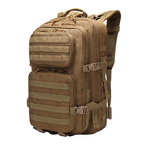 QND,Aire Libre Morral Bolsa Trasera 3P Extra Grande 50L Mochila de Aventura al Aire Libre de Gran Capacidad Bolsa de Camuflaje Impermeable para Acampar, N3