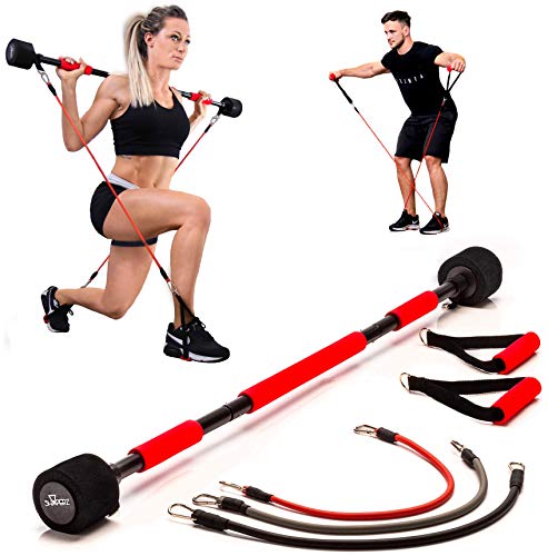 shaperz Body Trainer Fitness Deporte y de dispositivo de entrenamiento para hombre & mujer Cuerpo Entero Entrenamiento, rojo, Unter 170 cm