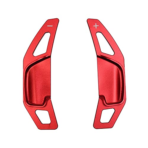 SHIJIE Remo de cambio de volante de coche para Toyota Zelas Corolla RAV4 Mark Camry 2011-2018 de aluminio para palanca de cambios (color: rojo)