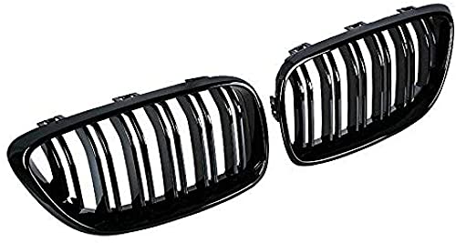 SHUOOFU Accesorios de carrocería para Parrillas de radiador, Adecuado para BMW M2 F87 F22 F23 2014-2018 220I 230I 235I Parrilla Parachoques Delantero riñón Parrilla de Doble línea Parrilla Deportiva