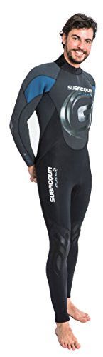 Subacqua Atlas 5.0 Traje de Buceo, Hombre, Negro, 2/S