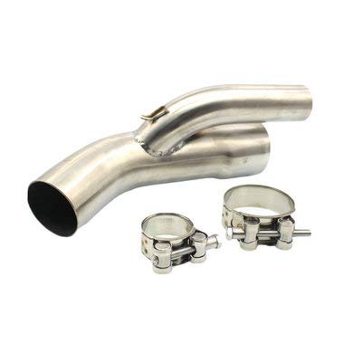 SZHSM De Escape de la Motocicleta Medio Tubo de Acero Inoxidable de Mitad de Tubo, Adecuado for BMW S1000XR 2015 2016 (Color : Pipe)