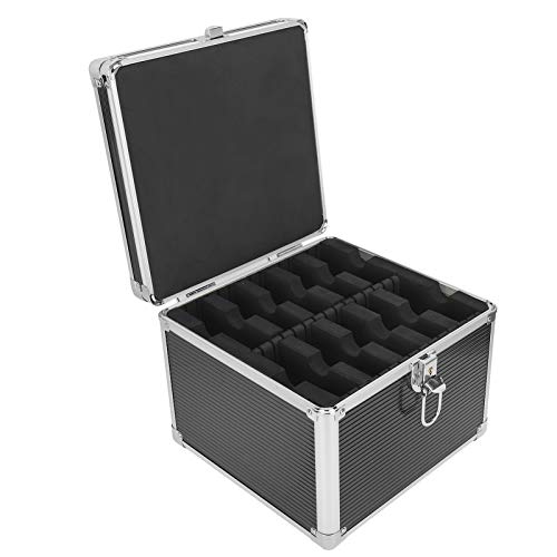 T opiky Caja de protección de Disco Duro, Caja de Transporte de Almacenamiento de Disco Duro con 10 Compartimentos de Disco para HDD/SSD IDE/SATA de 3,5 Pulgadas