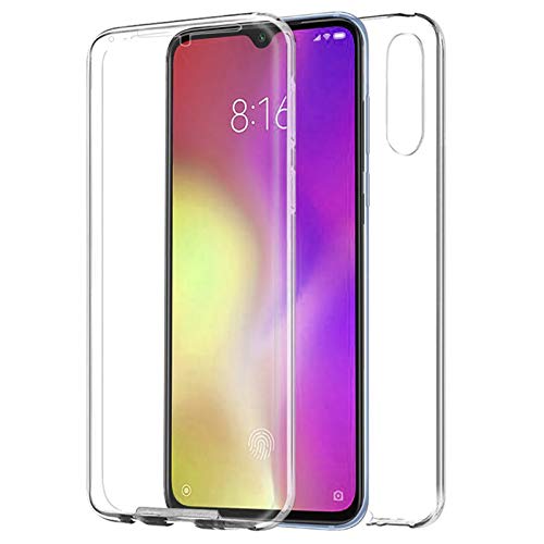 TBOC Funda para Xiaomi Mi 9 - Xiaomi Mi9 [6.39 Pulgadas] - Carcasa [Transparente] Completa [Silicona TPU] Doble Cara [360 Grados] Protección Integral Total Delantera Trasera Lateral Móvil Resistente