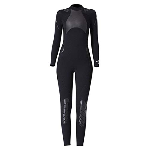 Traje de Cuerpo Completo de 3 mm de Neopreno Traje de Surf natación Buceo con escafandra Mono Ropa Triathlon Juego Mojado Trajes de Buceo con Snorkel 2020 XXYHYQHJD (Color : Black Women, Size : M)