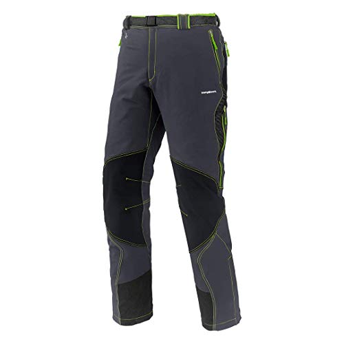 Trangoworld Vanced FT Pantalón Largo, Hombre, Antracita/Verde, 2XL