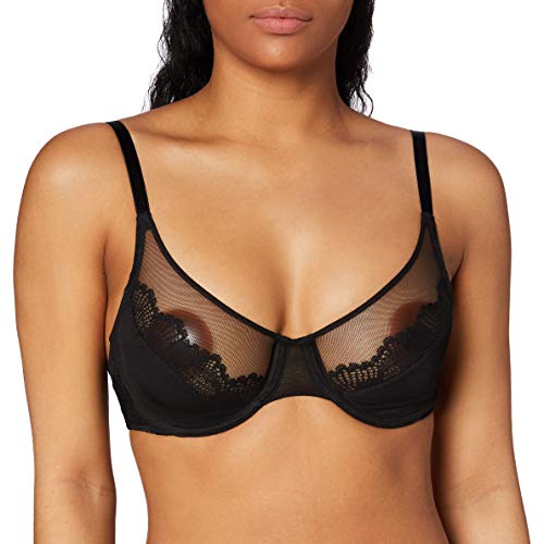 Triumph Lace Spotlight W Sujetador con Aros, Negro (Black 0004), 80D para Mujer