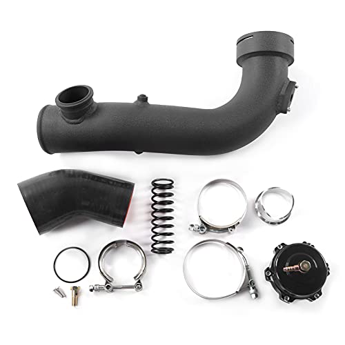 Turbo Air Intake Charge Hard Pipe Kit, Turbocharger Pipe Air Cooling Intake OEM C-Clip CNC apto para N54 E88 E90 E91 E92 E93