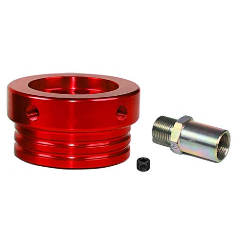 UGHen Aleación de Aluminio de Coches de Aceite del Motor Filtro Sandwich Adaptador for los Toyota GT-86 Scion FR-S Subaru BRZ FIT GK5 (Color : Rojo)