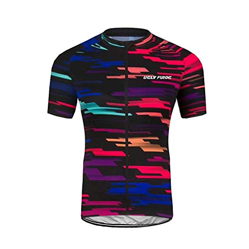 Uglyfrog 2019 Camisetas de Ciclismo de Manga Corta de Hombres Respirables Tops para Bicicleta, Motorista, Bicicleta DXMX06